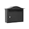 Architectural Mailboxes Architectural Mailboxes The Saratoga Galvanized Steel Wall Mount Black Locking Mailbox 2550B-10 - alternate 1